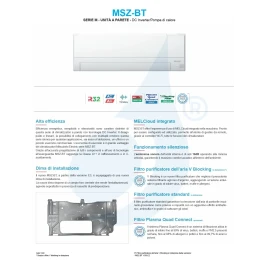 Aire acondicionado Mitsubishi Mono Split 18 Btu Pared MSZ-BT 2