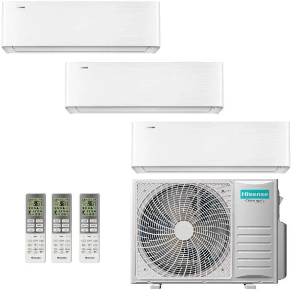 Hisense Tres Split 9+9+12 Energy PRO X Blanco 4AMW105U4RAA