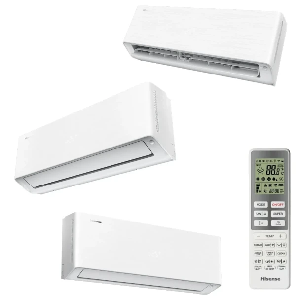 Hisense Cinco Split 9+9+9+12+12 Energy PRO X Blanco 5AMW125U4RTA