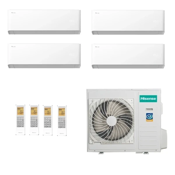Hisense Cuatro Split 9+9+18+18 UNI HB Blanco 4AMW105U4RAA