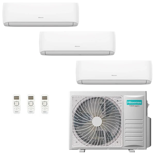 Hisense Tres Split 7+18+24 Hi Comfort Blanco 5AMW125U4RTA