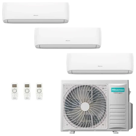 Hisense Tres Split 12+18+18 Hi Comfort Blanco 5AMW125U4RTA