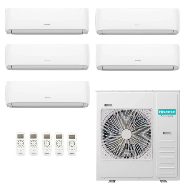 Hisense Cinco Split 9+9+9+12+12 Hi Comfort Blanco 5AMW125U4RTA