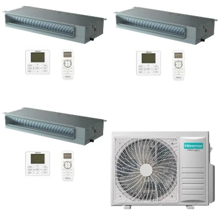 Aire acondicionado Hisense Tres Split 12+18+18 Canalizado 4AMW105U4RAA