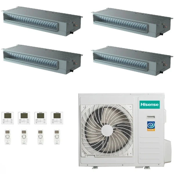 Hisense Cuatro Split 12+12+12+12 Canalizado  5AMW125U4RTA