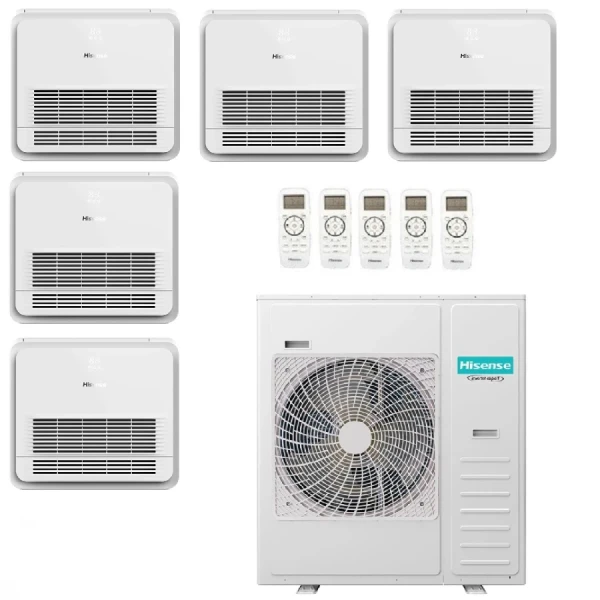 Hisense Cinco Split 9+9+9+9+9 Console  5AMW125U4RTA