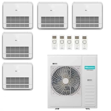 Hisense Cinco Split 9+9+9+9+9 Console  5AMW125U4RTA