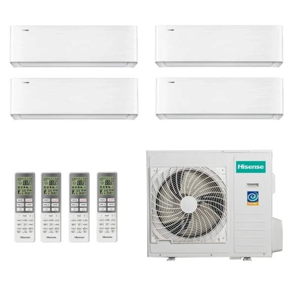 Hisense Cuatro Split 12+12+12+18 Energy PRO X Blanco 5AMW125U4RTA