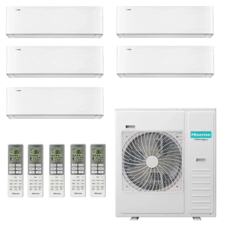 Hisense Cinco Split 9+9+9+9+18 Energy PRO X Blanco 5AMW125U4RTA
