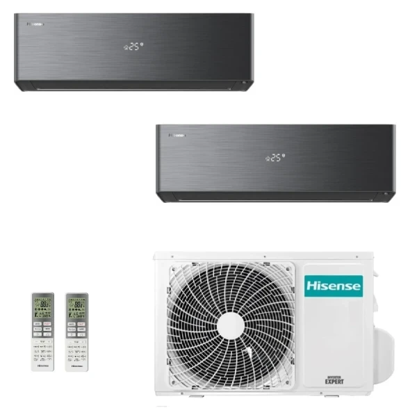 Hisense Dual Split 9+9 Btu Energy PRO X Negro 2AMW52U4RXC