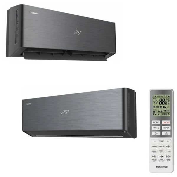 Hisense Dual Split 9+12 Btu Energy PRO X Negro 2AMW52U4RXC