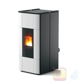 Estufa termo de pellets MCZ 28.5 kW Jazz Hydromatic 30 M1 Blanco