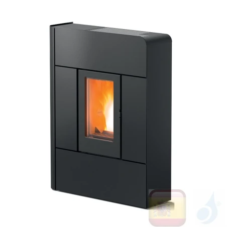 Estufa de pellets MCZ 7.8 kW Raam Comfort Air 8 UP! S1 metal Negro