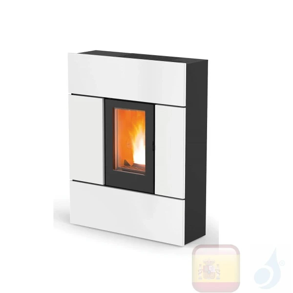 Estufa de pellets MCZ 7.8 kW Ray Comfort Air 8 UP! M1 metal Blanco