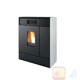 Estufa termo de pellets MCZ 16.1 kW Aki Hydromatic 16 M1 metal Blanco