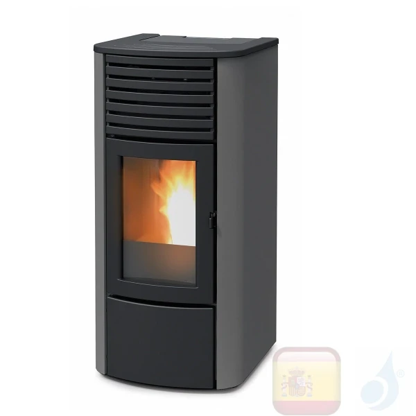 Estufa termo de pellets MCZ 16.2 kW Clio Hydro 16 metal Plata 6917014