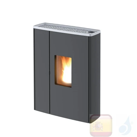 Estufa de pellets MCZ 8.8 kW Doc Comfort Air 9 M1 metal Aluminio