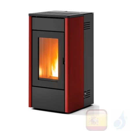 Estufa de pellets MCZ 6.3 kW Amy Air metal Bordeaux