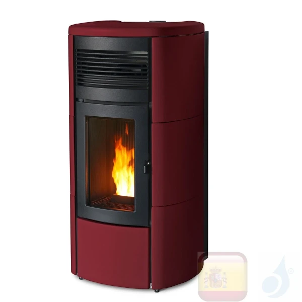 Estufa de pellets MCZ 11.9 kW Club Comfort Air 12 M1 Bordeaux