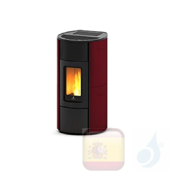 Estufa de pellets Ravelli 8.3 kW Flexi 9 Steel metal Bordeaux