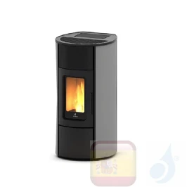 Estufa de pellets Ravelli 8.3 kW Flexi 9 Steel metal Plata