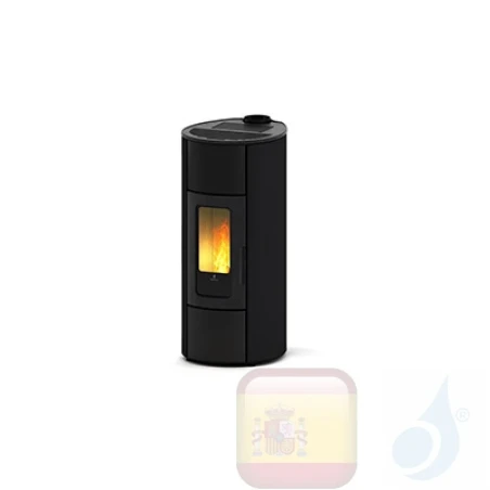 Estufa de pellets Ravelli 10.2 kW Flexi 11 Steel metal Negro