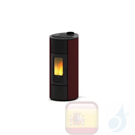 Estufa de pellets Ravelli 10.2 kW Flexi 11 Steel metal Bordeaux