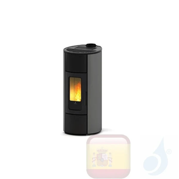 Estufa de pellets Ravelli 10.2 kW Flexi 11 Steel metal Gris