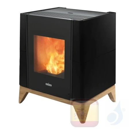Estufa de pellets Ravelli 5.3 kW Aria cerámico Negro