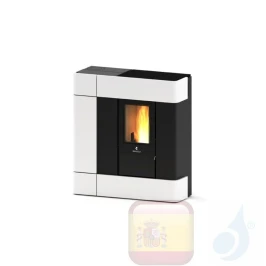 Estufa de pellets Ravelli 8 kW Elettra metal Blanco Perla