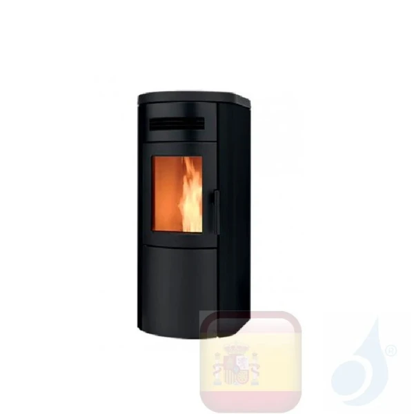 Estufa de pellets Ravelli 6.6 kW Dual 7 metal Negro