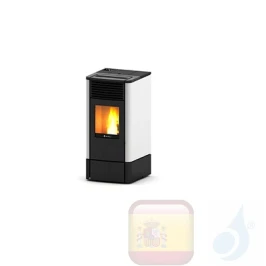 Estufa de pellets Ravelli 6.4 kW S 70 metal Blanco