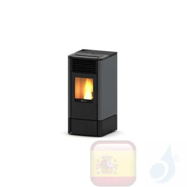 Estufa de pellets Ravelli 6.4 kW S 70 metal Gris