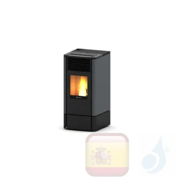 Estufa de pellets Ravelli 7.8 kW S 90 metal Gris
