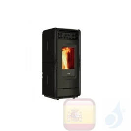 Estufa de pellets Ravelli 10.6 kW VITTORIA V cerámico Negro