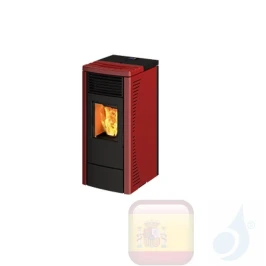 Estufa de pellets Ravelli 7.4 kW RC 70 cerámico Bordeaux