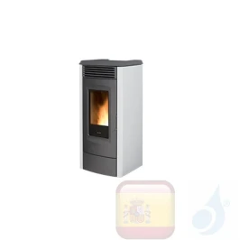 Estufa de pellets Ravelli 11.1 kW RC 120 TOUCH metal Blanco