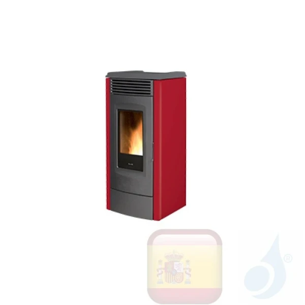 Estufa de pellets Ravelli 11.1 kW RC 120 TOUCH metal Bordeaux
