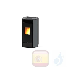 Estufa de pellets Ravelli 10.8 kW SPHERE C STEEL metal Gris