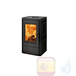Estufa de leña Ravelli 8.5 kW LIA cerámico Negro