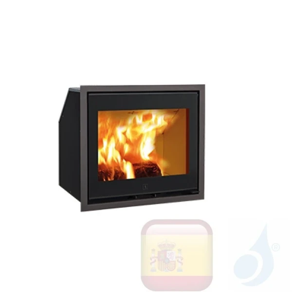 Chimenea de leña Ravelli 8 kW ERCOLE vaso Negro