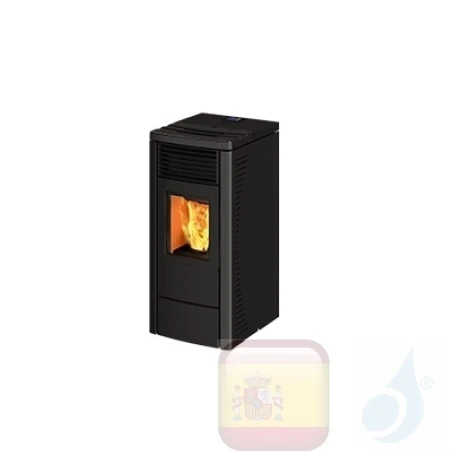 Ravelli Estufa de pellets R 70 6.4 kW Tipo de revestimiento cerámico Antracita A+ Ventilado