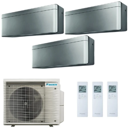 Daikin Tres Split 9+9+9 Stylish Plateado 3MXM68A9