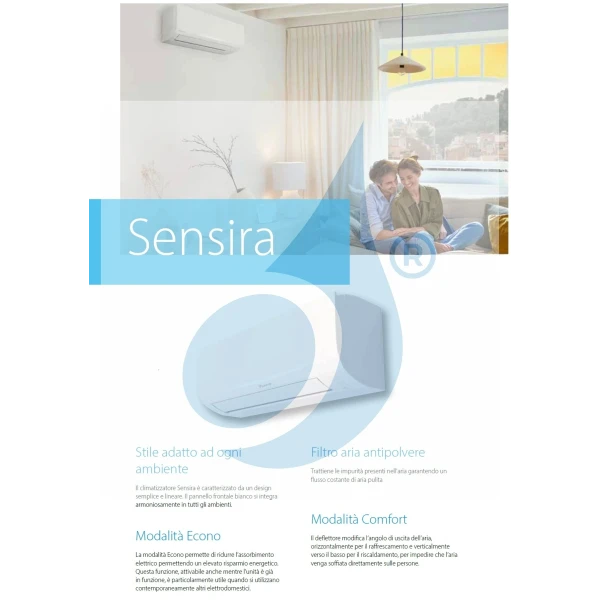 Aire acondicionado Daikin Mono Split FTXF71D RXF71D Sensira
