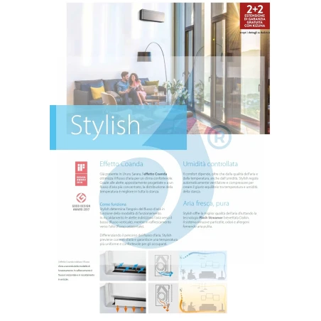 Daikin Dual Split FTXA25CS FTXA50CS 2MXM68A9 Stylish Total Silver