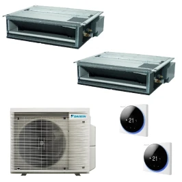 Daikin Dual Split 9+9 FDXM-F9 2MXM40A9 BRC1H52-W-K-S