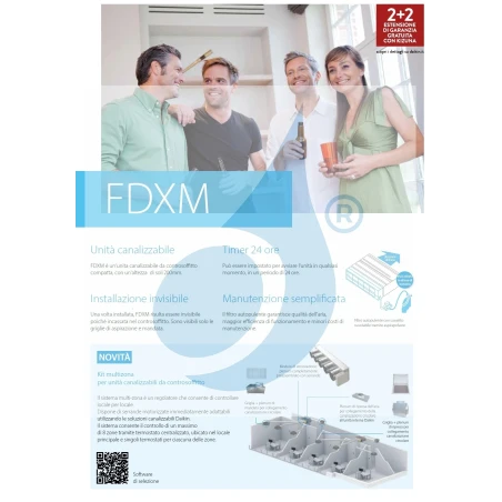 Daikin Dual Split 9+9 FDXM-F9 2MXM40A9 BRC1H52-W-K-S