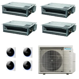 Daikin Cuatro Split 9+9+9+12 FDXM-F9 BRC1H52 4MXM68A9