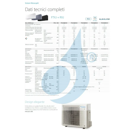 Aire acondicionado Daikin Mono Split FTXJ20AB RXJ20A Emura 3 Negro