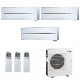 Mitsubishi Tres Split 9+12+12 Btu Blanco Perla MXZ-3F54VF4